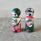 Set of 2: 2.5” Rudolph and Frosty