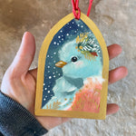 5.5” Hand-painted Ornament: Bluebird