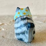 1.75” Gray Cat (Turquoise)