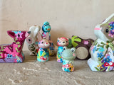 Set of 4: Forest Friends with Log Truck (Mushroom, Bunny, Frog)