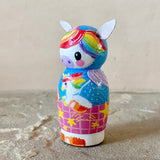 3”  Winter Friend: Rainbow Unicorn with Baby