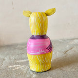 3”  Winter Friend: Yellow Yeti with Bunny