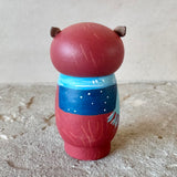 3” Owl with 2 Chicks (Rust)