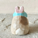 1.25” Bunny with Turquoise Bonnet