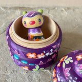 2pc Set: 4” Hive Box with Bee Friend (Violet)