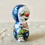 2.75” Santa with Reindeer: Blue