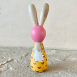 3.5” Bunny with Red Mushroom (Yellow Heart/Pink)