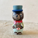 3” Bear with Cap Doll