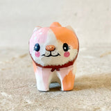 1.25” Cat with Burgundy Bonnet (Marmalade Spot)