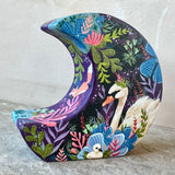 5.5” Onyx Garden Crescent Moon (Large)