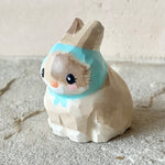 1.25” Bunny with Turquoise Bonnet