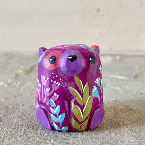 1.5” Mini Bear Friend (Cranberry)