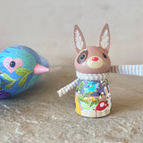 Set of 2: 3” Rabbit Rider with 8”Bird