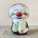 3.5” *PERSONALIZABLE* Santa (Wreath and Toy Bag)