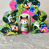 Set of 2: 2.5” Fox with 5.5” Fir Tree