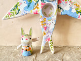 Set of 2: 3” Rabbit Rider with 8” Bird (Fox + Bunny)