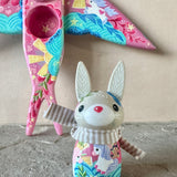Set of 2: 3” Rabbit Rider with 8” Bird (Unicorn)