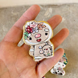 1.75”-2.25” Set of 4: Archival Printed Holiday Friends