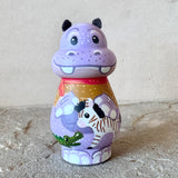 3” Winter Friend: Hippo with Zebra and Croc