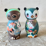 3” Bear with Fox, Bunny, and Owl