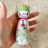 4.25” Snowman with Birds and Goose