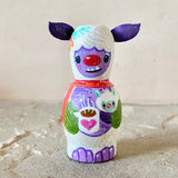 3”  Winter Friend: White Yeti with Baby Yeti