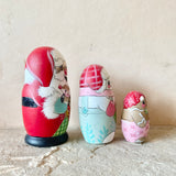4.5” Nesting Dolls set of 3: Santa, Snowman, Gingerbread Man