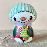 3.5” Snowman (Light Blue Beanie)