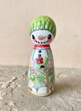 4.25” Snowman with Birds and Goose