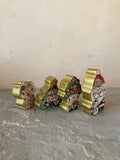 1.75”-2.25” Set of 4: Archival Printed Holiday Friends