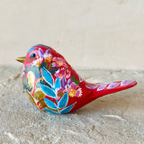 3.25” Red Wildflower Songbird (Resin)