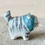 1.25” Cat with Blue Bonnet (Gray Stripe)