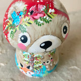 3.5” Bear with Cub, Fox and Birds