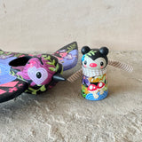 Set of 2: 3” Bee Rider with 8” Bird (Raven)