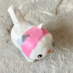 1.25” Cat with Pink Bonnet (Gray Spot)