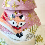 *Personalizable*4” Tree Ornament: Leaping Fox