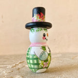 3” Snowman with Nutcracker