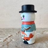 3” Winter Friend: Snowman with Deer and Fox