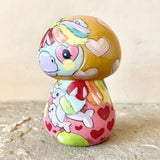 3.5” Ochre Bonnet Unicorn with Narwhals