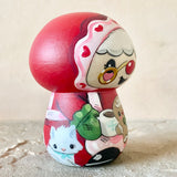 3.5” Red Bonnet Mrs. Claus