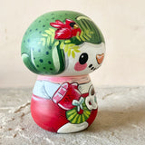 3.5” Green Bonnet Snowman