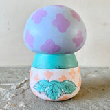 (Reduced!) 3.5” Lavender Bonnet Bluebird with Baby