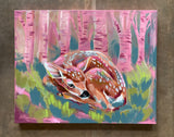 30 x 24 x1.5” *Original* Pink Fawn