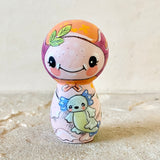 2.75” Orange Bonnet Axolotl (Pink)