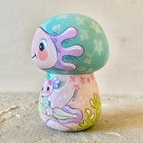 3.5” Aqua Bonnet Axolotl (Pink)