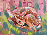 30 x 24 x1.5” *Original* Pink Fawn