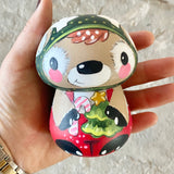 3.5” Evergreen Bonnet Reindeer