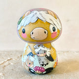 3.5” Lavender Bonnet Pony