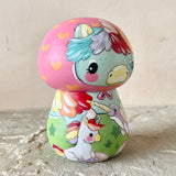 3.5” Pink Bonnet Unicorn with Narwhal