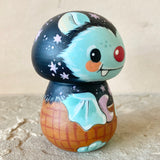 3.5” Black/Aqua Bat